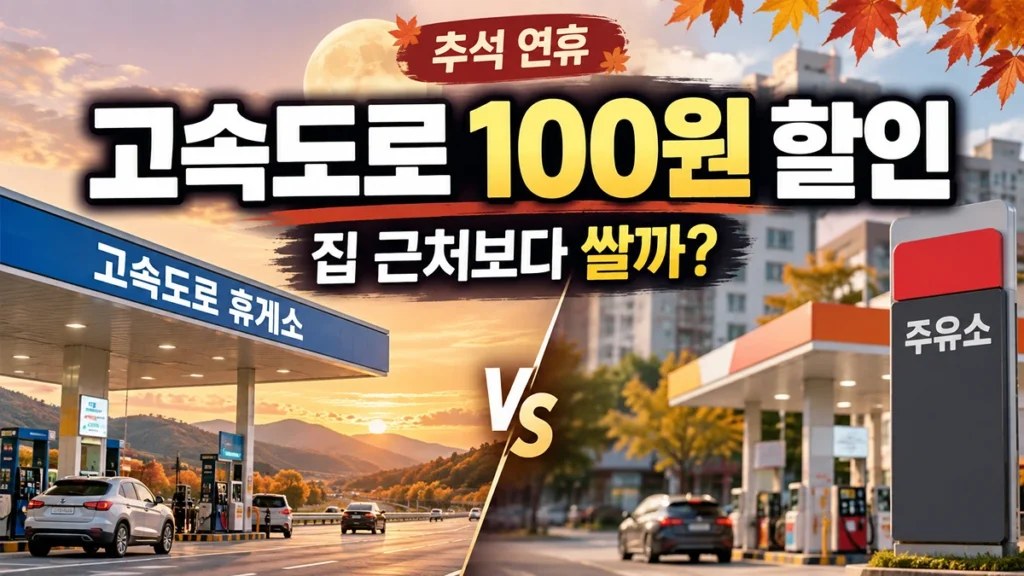 2026 추석 고속도로 주유소 100원 할인｜대상 주유소·가격 조회 방법